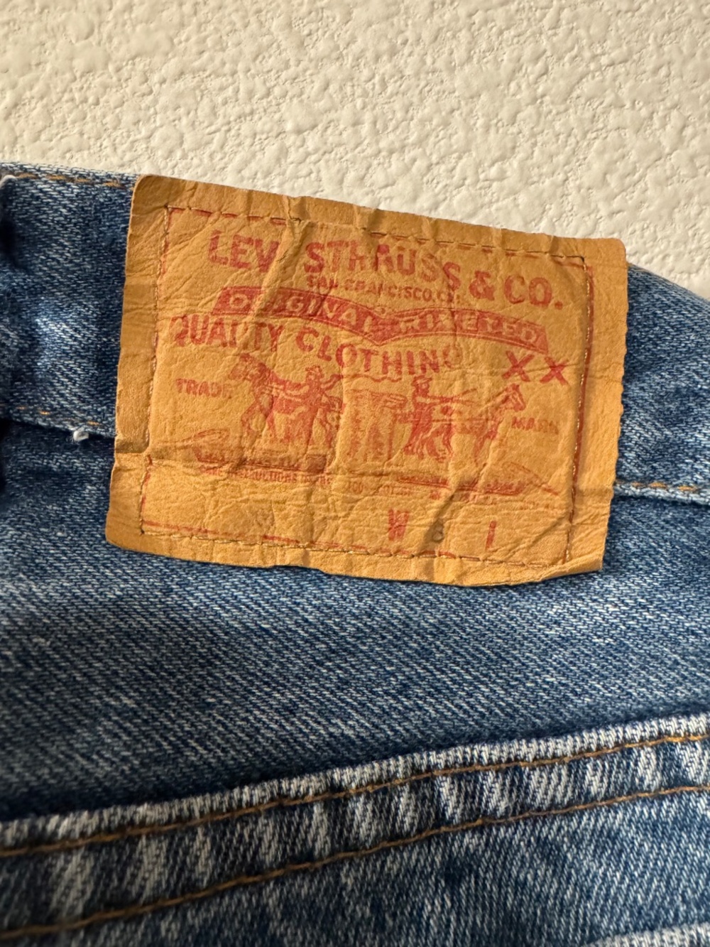 Vintage Levi Strauss & Co. Button Fly Straight Leg Jeans View 5